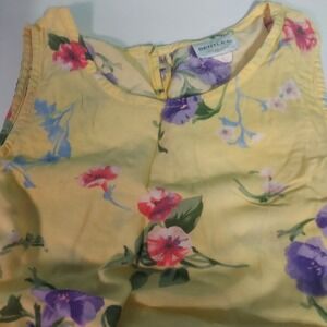 Vintage T R Bentley Womens Floral Maxi Sundress 12 Sleeveless Cottage Core Beach